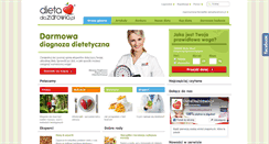 Desktop Screenshot of dietadlazdrowia.pl